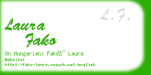 laura fako business card